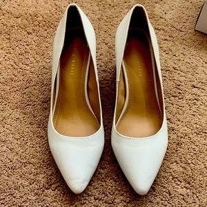 Kelly and Katie White Pumps